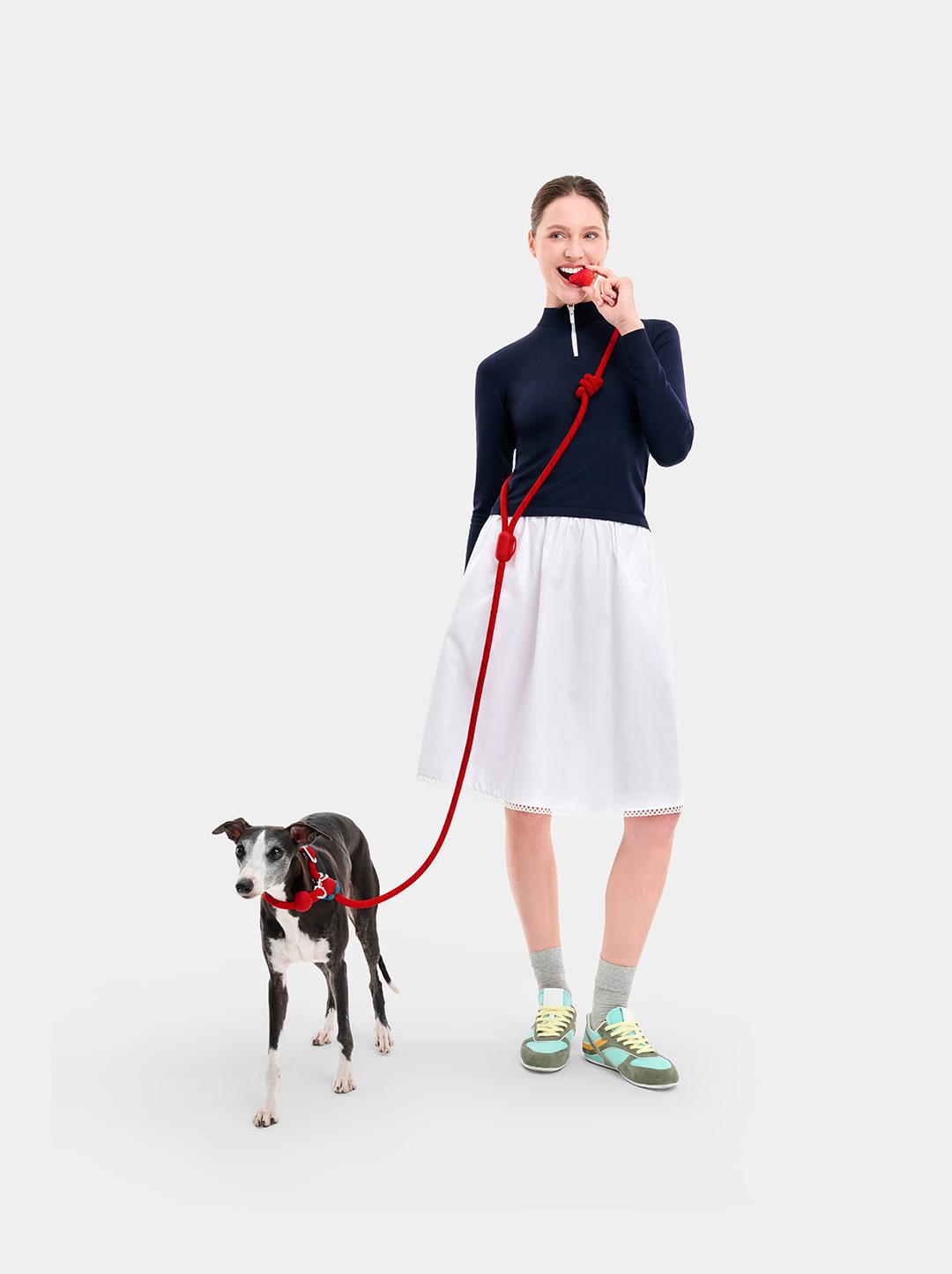 Strawberry Connect Hands-Free Rope Leash