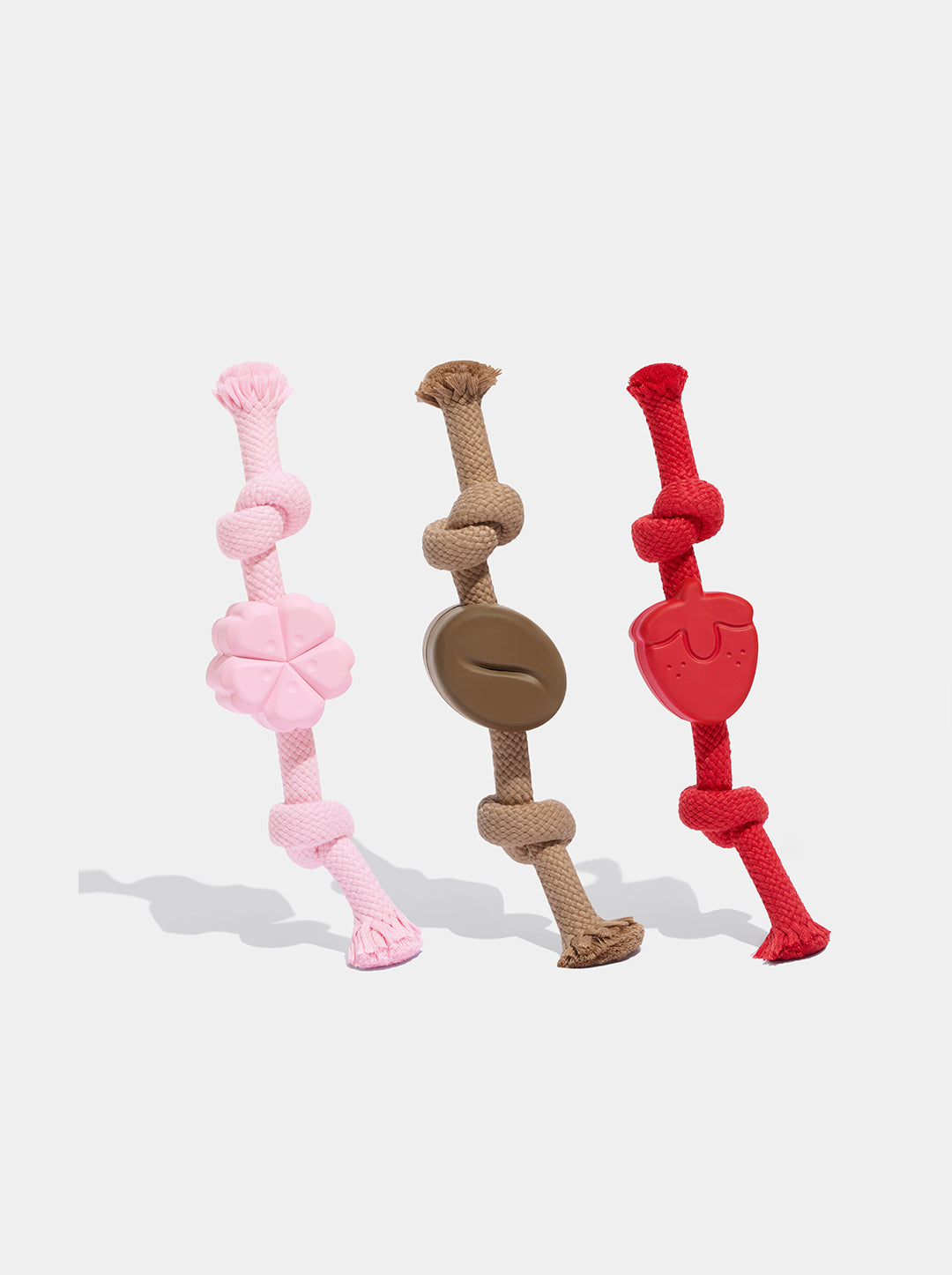 Strawberry Playful Charm Knot Rope Toy