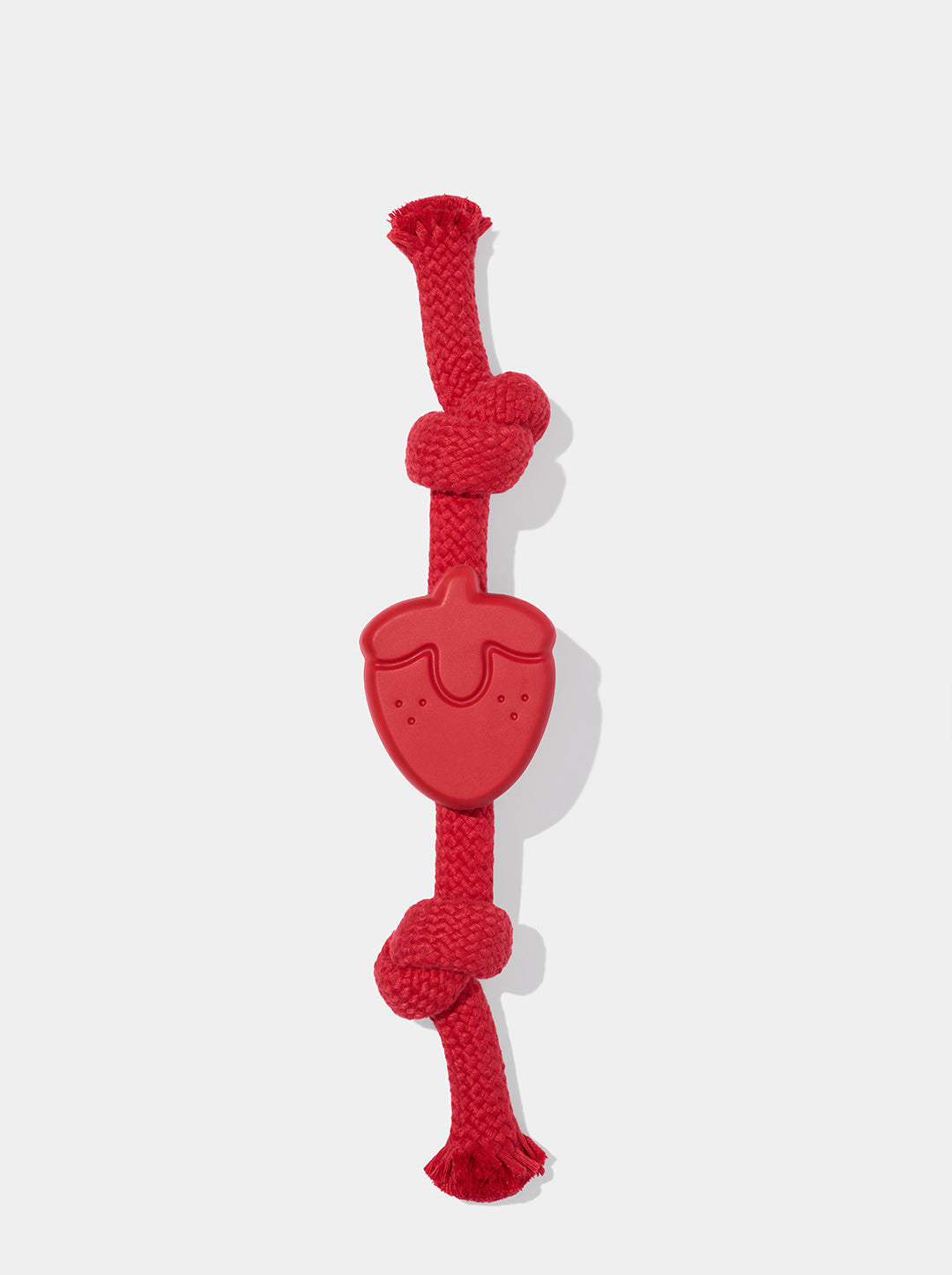 Strawberry Playful Charm Knot Rope Toy