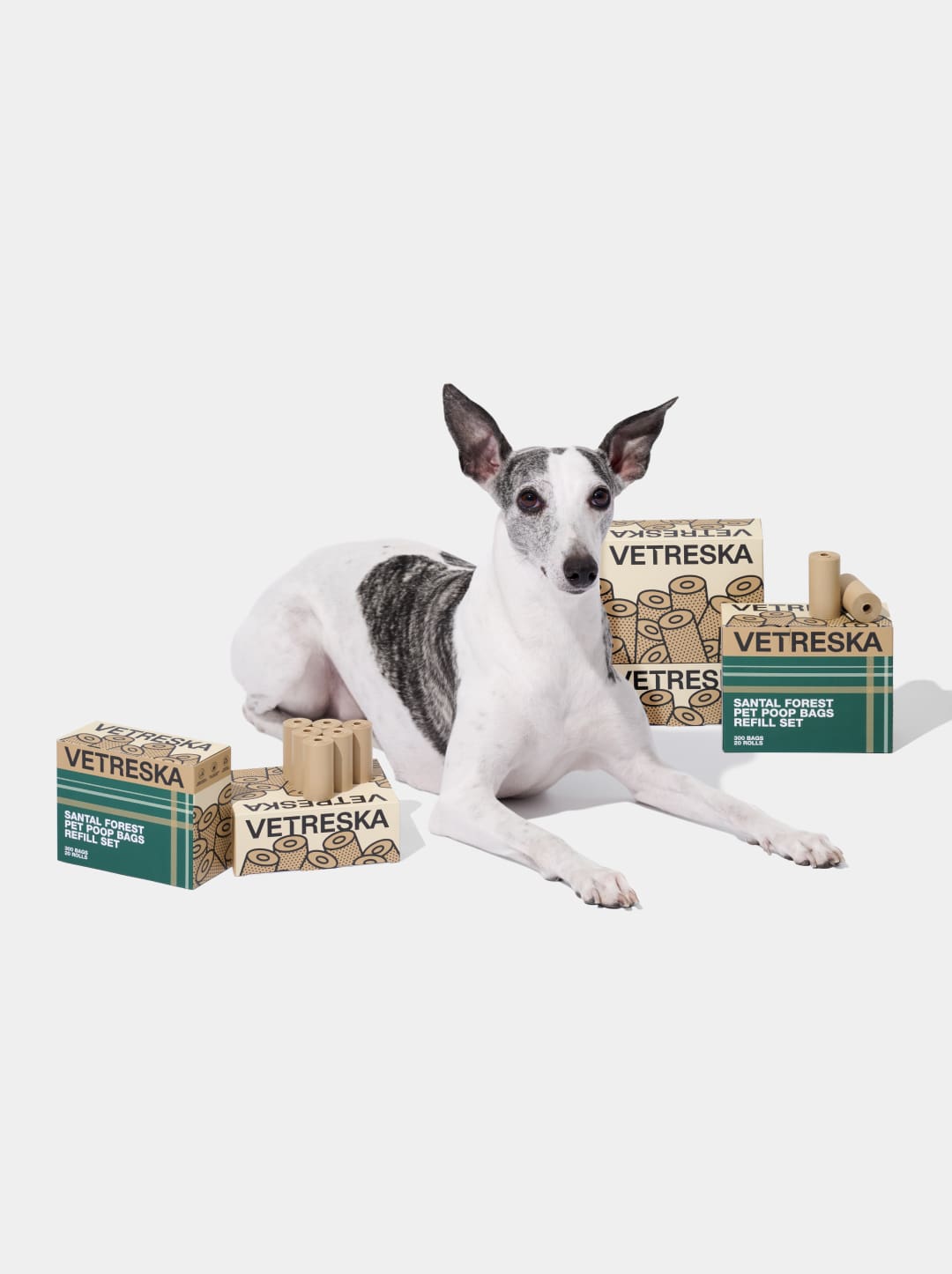 Santal Forest Pet Poop Bags Refill Set (20 Rolls)
