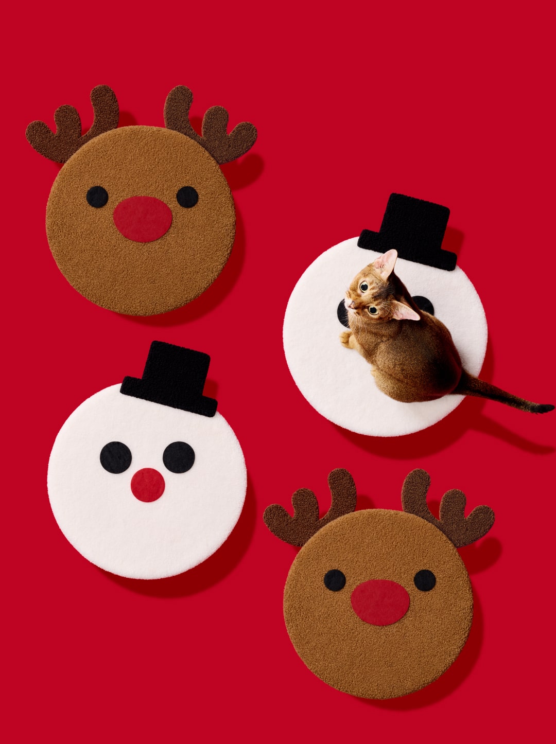 Jolly Reindeer Cat Climber - 2 Platforms