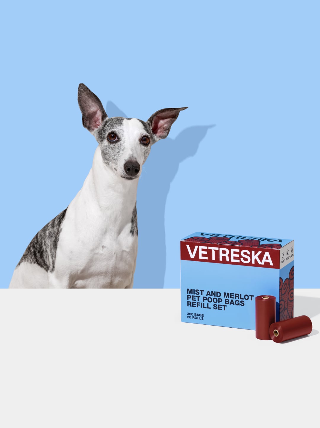 Mist And Merlot Pet Poop Bags Refill Set (20 Rolls)