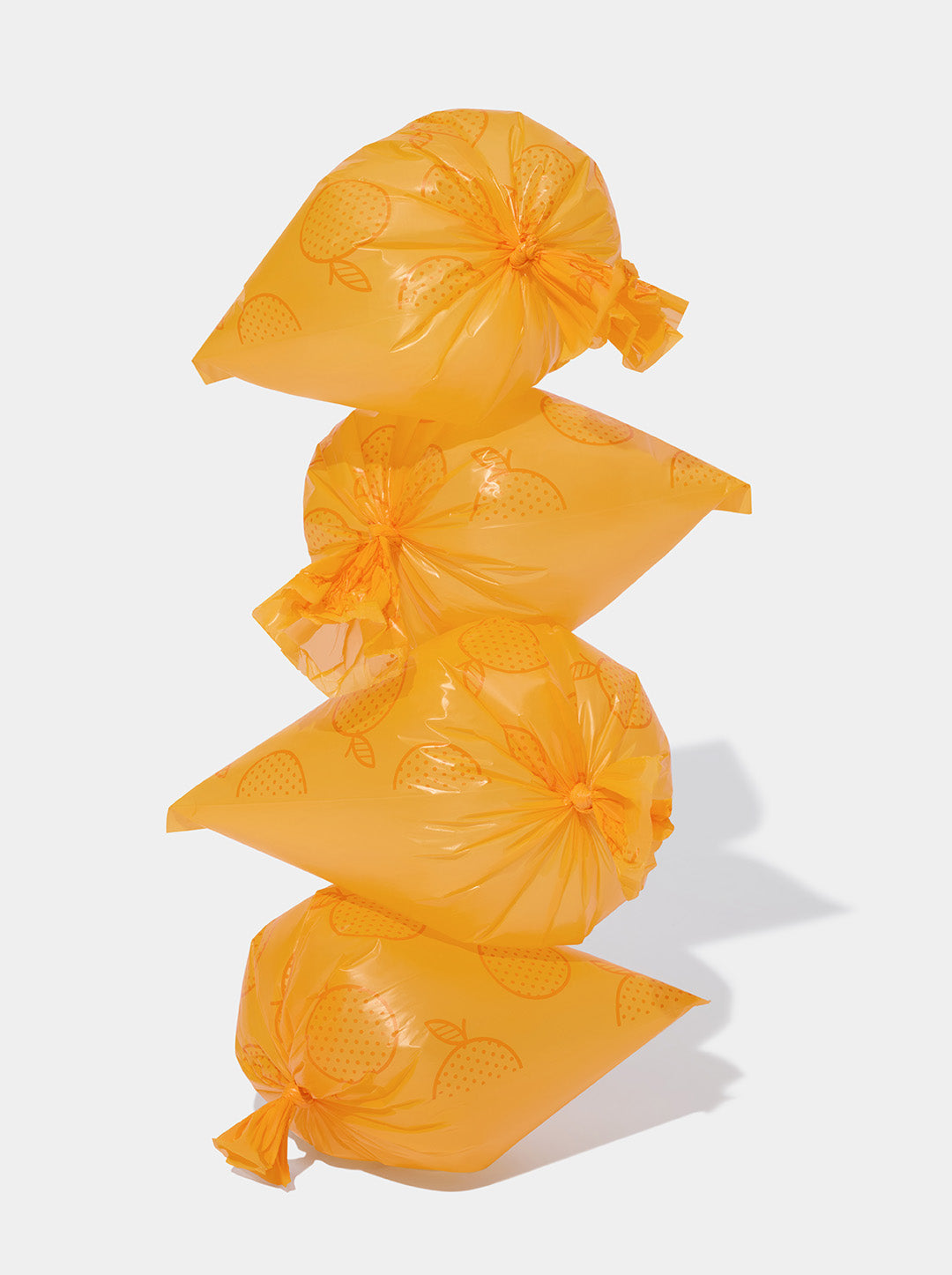 Tangerine Pet Poop Bags & Dispenser (1 Dispenser+1 Roll)