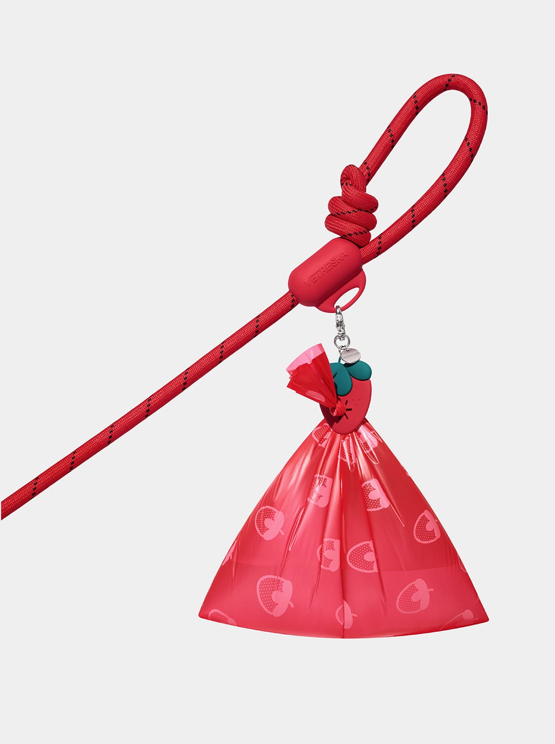 Strawberry Connect Pet Poop Bag Hands-Free Clip