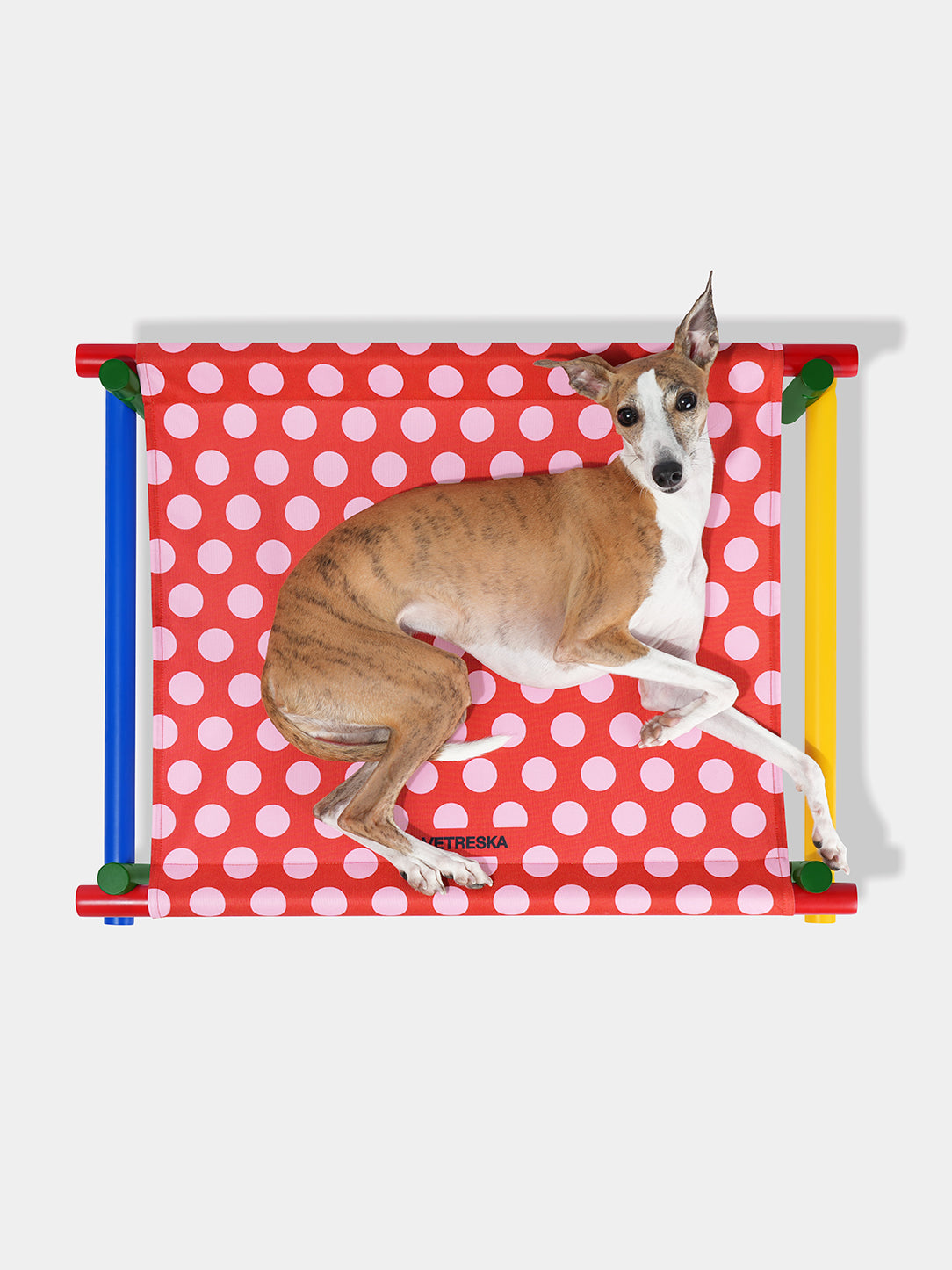 Chroma Elevated Pet Bed (Red)