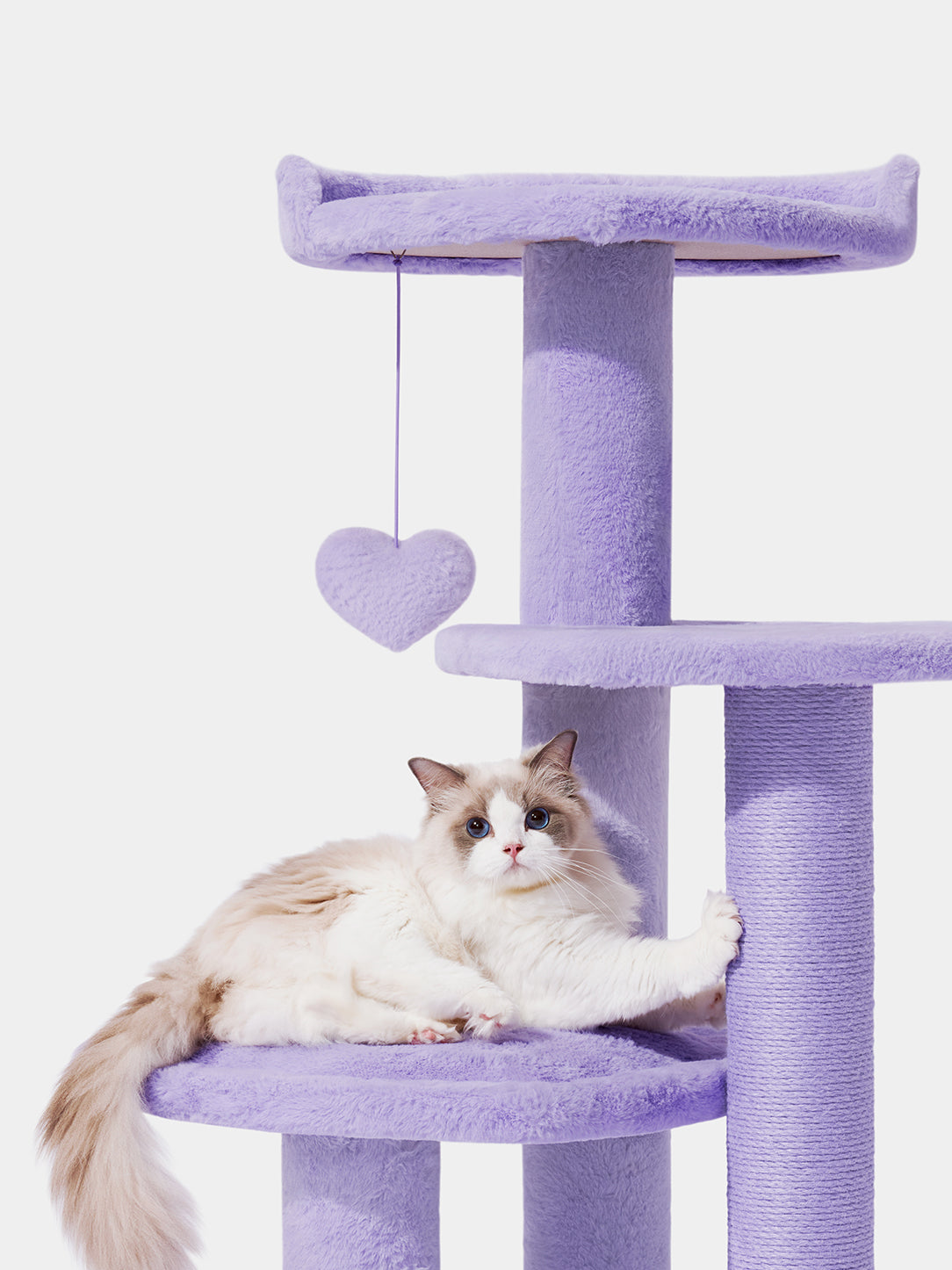 Y Heartpurrple Cat Climber - 4 Platforms