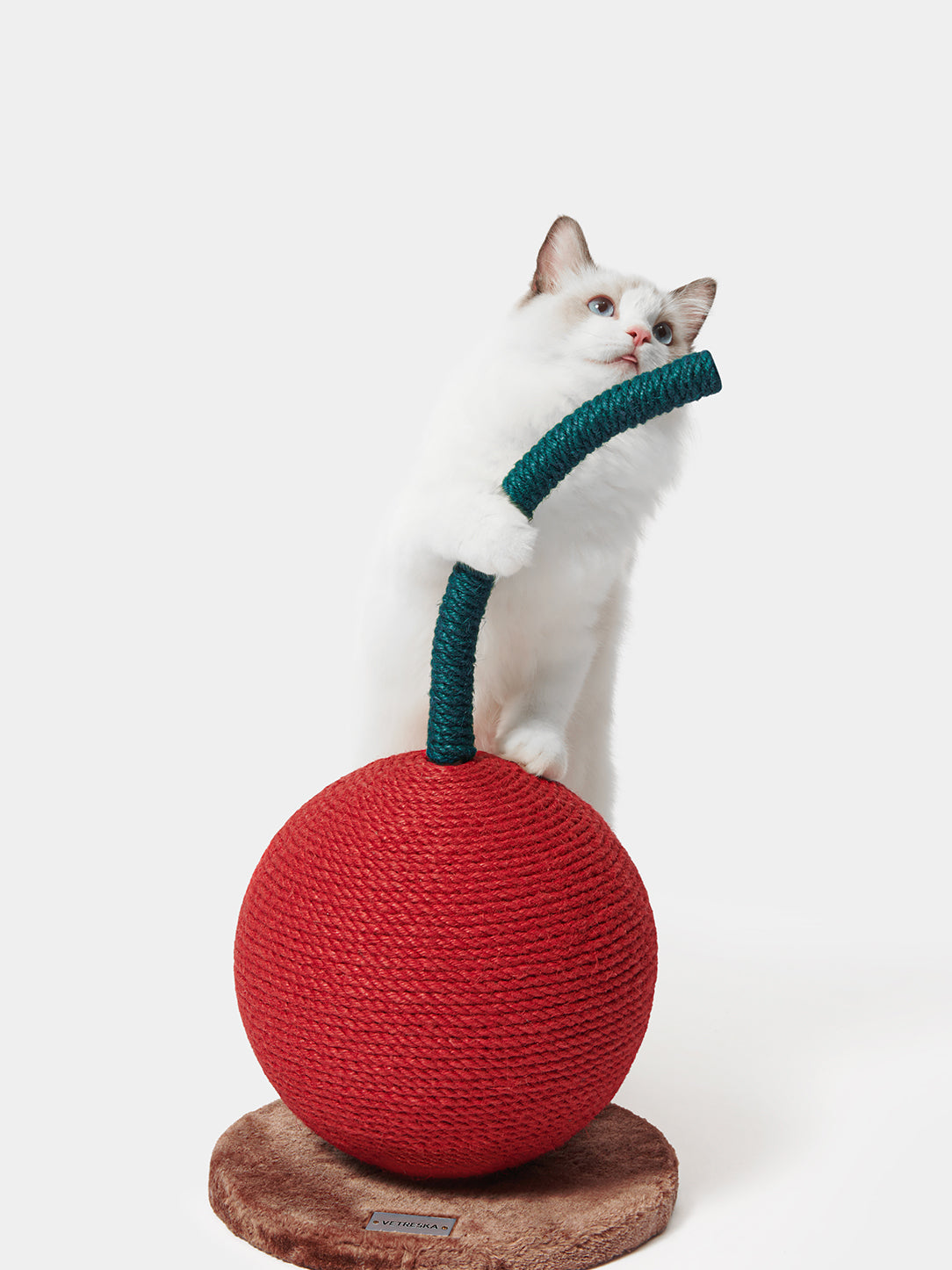 Y Cherry Cat Scratching Ball