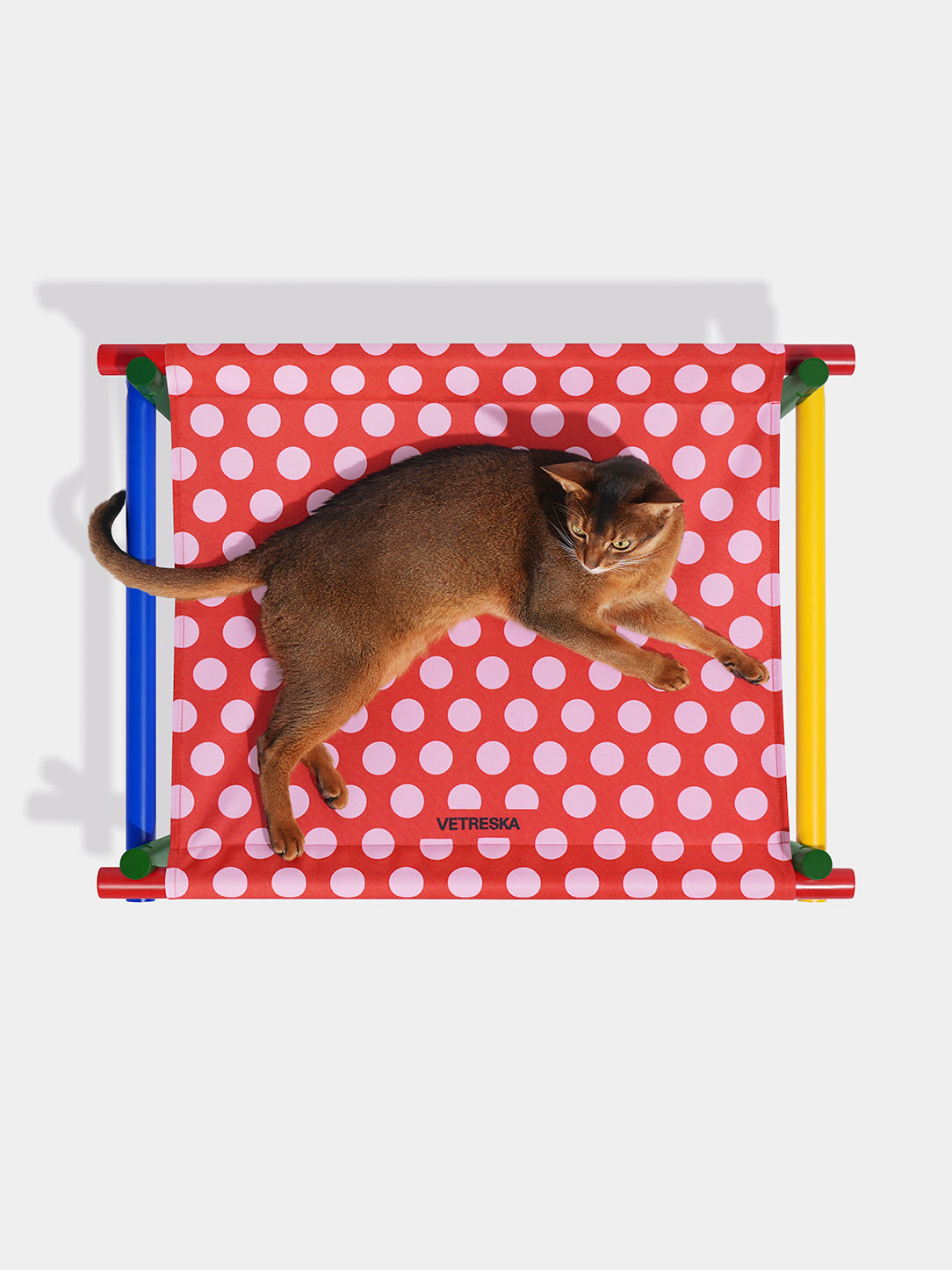 Y Chroma Elevated Pet Bed (Red)