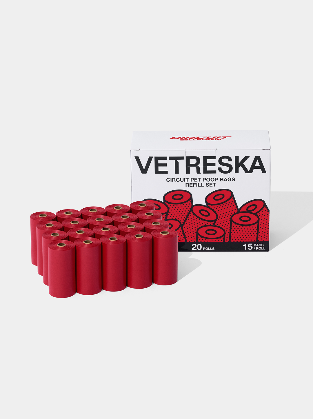 Circuit Pet Poop Bags Refill Set (20 rolls)