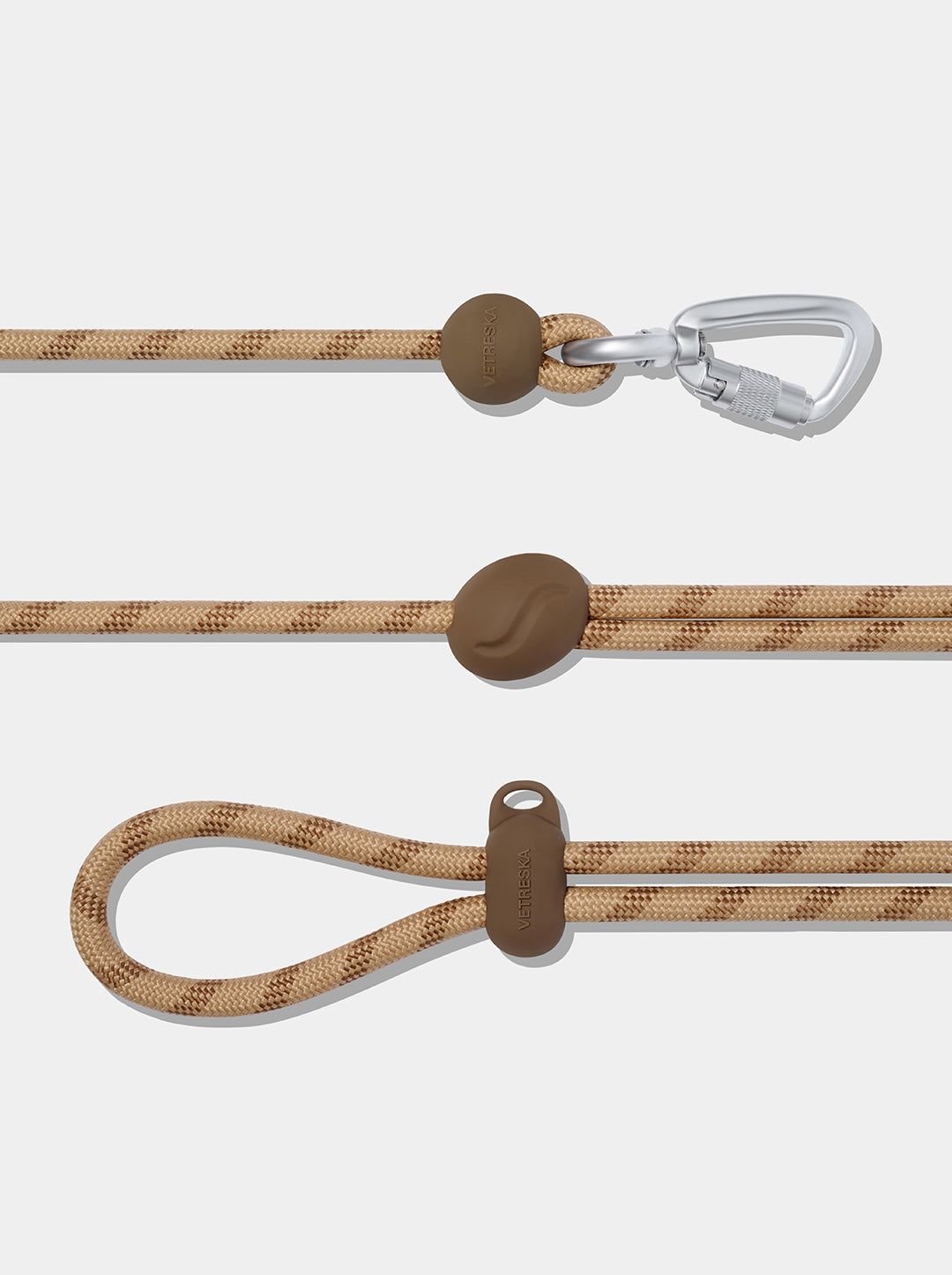 Connect Classic Rope Leash for Pets (Coffee)