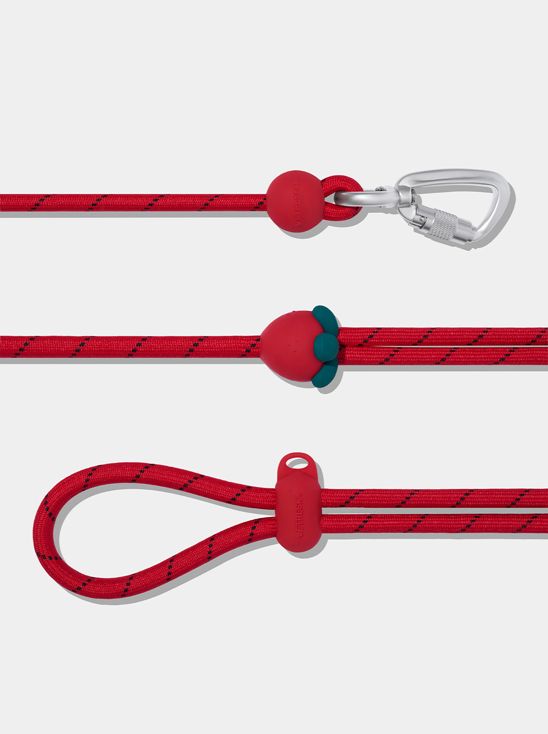 Connect Classic Rope Leash for Pets (Strawberry)