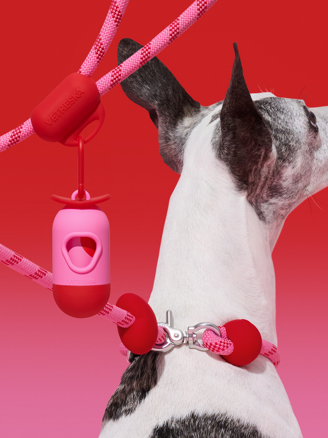 Connect Multifunctional Hands-Free Rope Leash for Pets - Crush & Blush