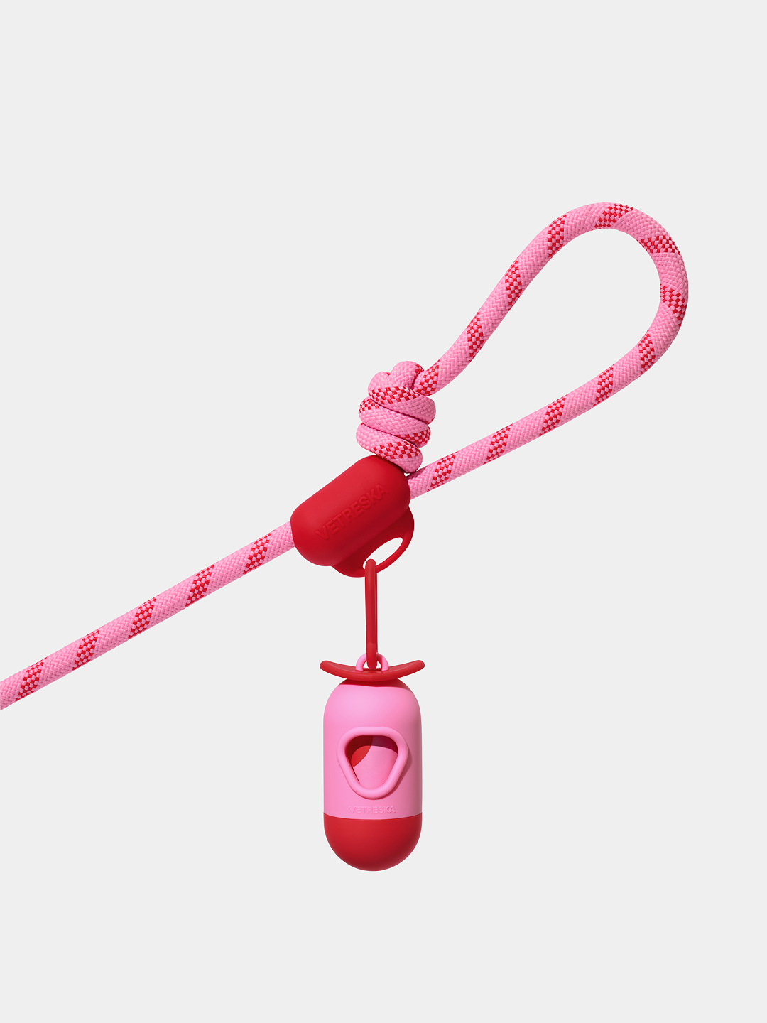 Connect Multifunctional Hands-Free Rope Leash for Pets - Crush & Blush