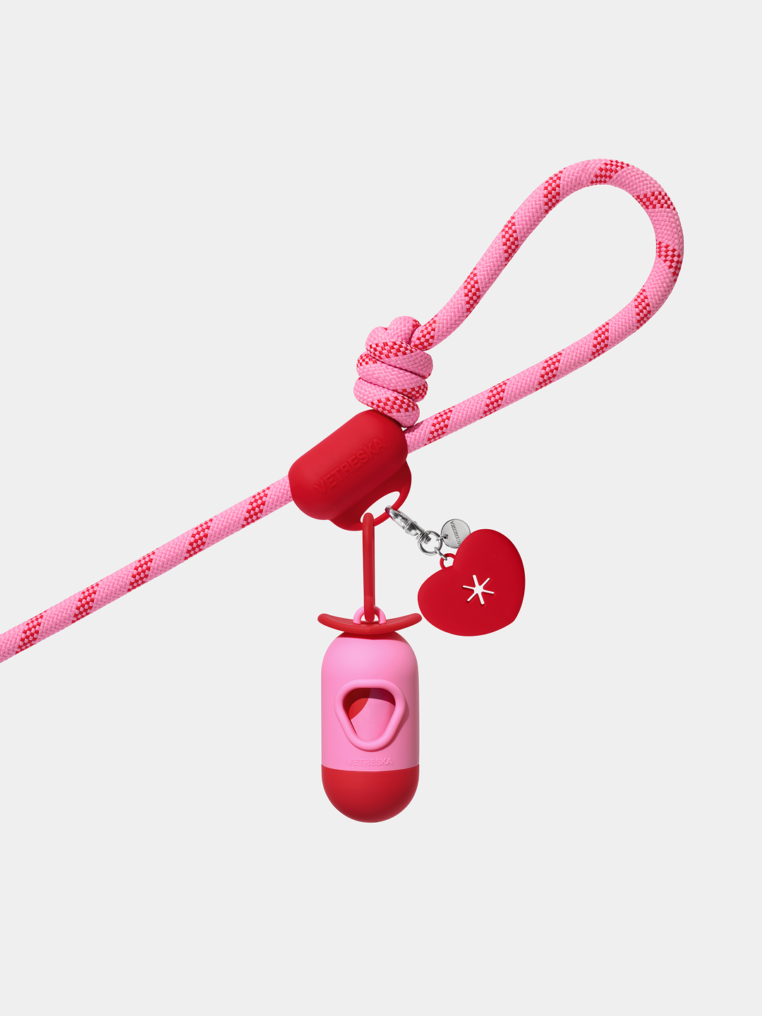 Connect Pet Poop Bag Hands-Free Clip (Crush & Blush)
