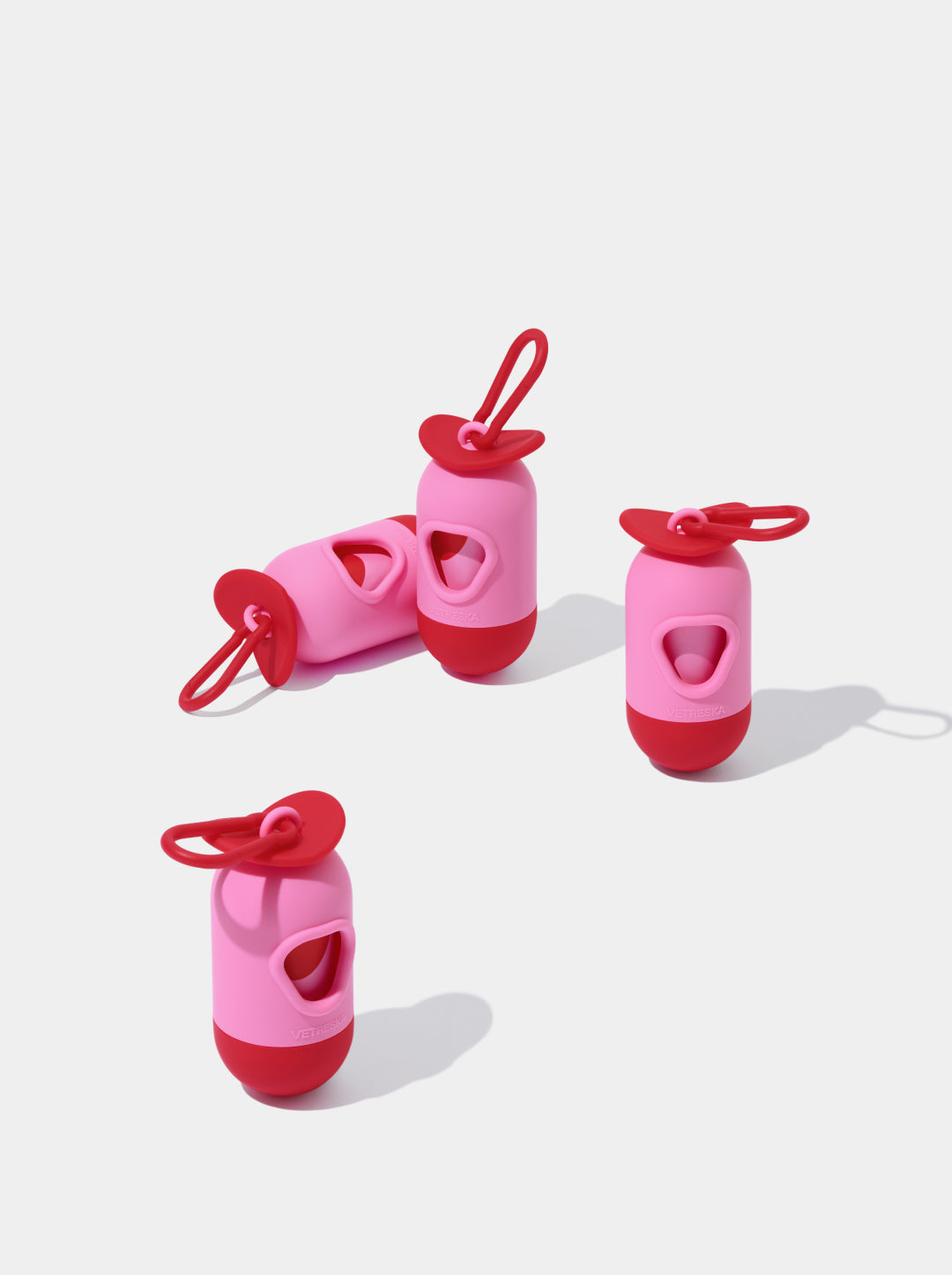 Crush & Blush Pet Poop Bags & Dispenser (1 Dispenser + 1 Roll)