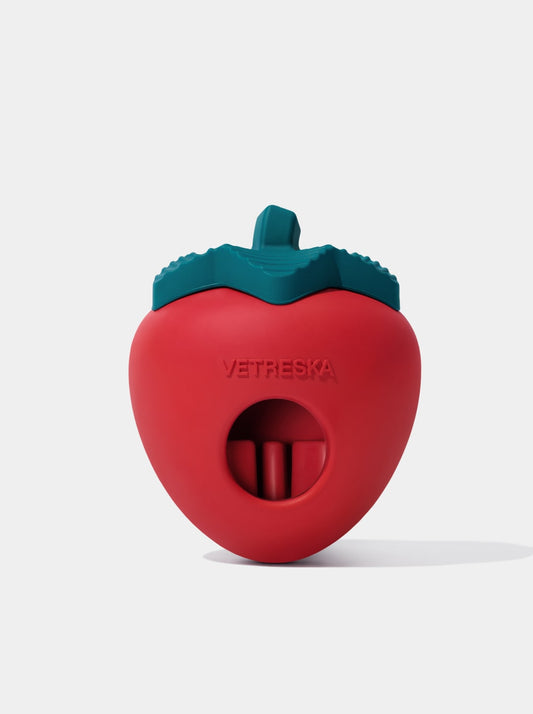 Strawberry Pet Treat Dispensing Toy