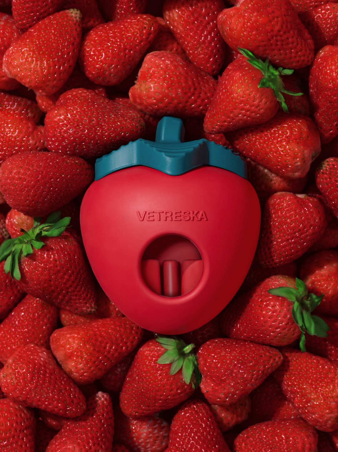 Strawberry Pet Treat Dispensing Toy