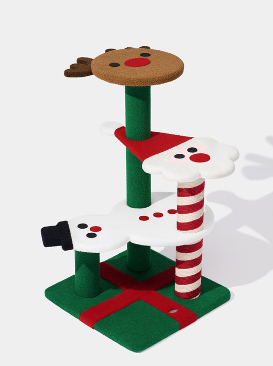 Festive Friends Cat Climber - 4 Platforms