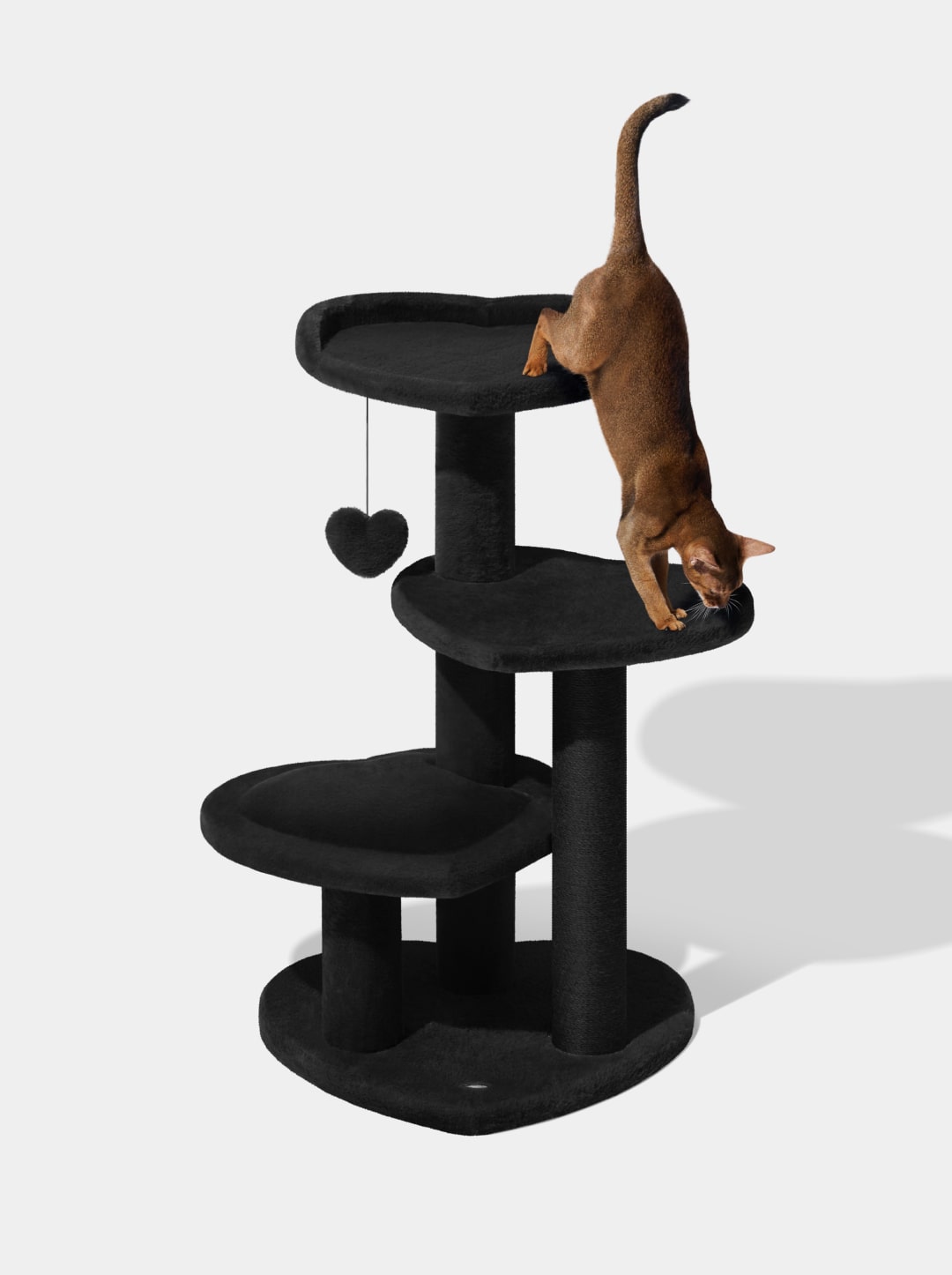 Heartpurrnoir Cat Climber - 4 Platforms
