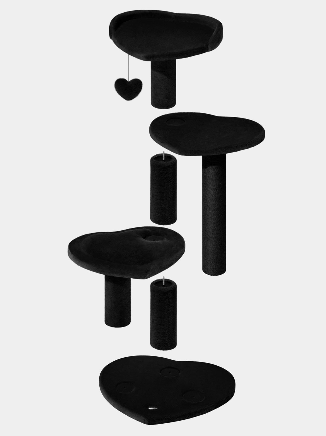 Heartpurrnoir Cat Climber - 4 Platforms