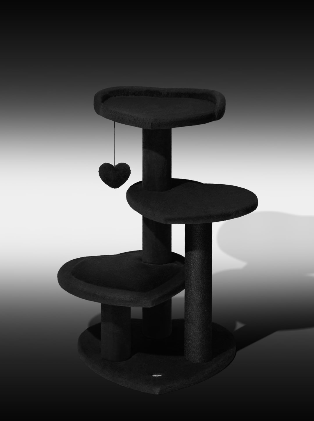 Heartpurrnoir Cat Climber - 4 Platforms