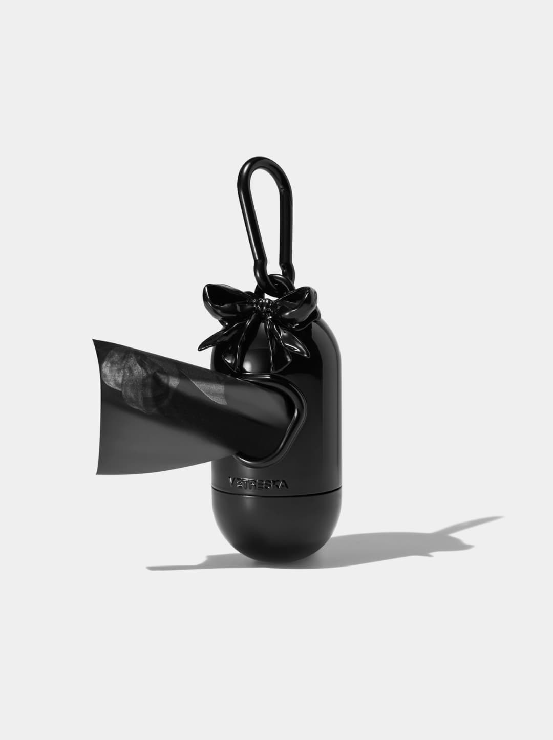 Bow De Noir Pet Poop Bags & Dispenser (1 Dispenser + 1 Roll)