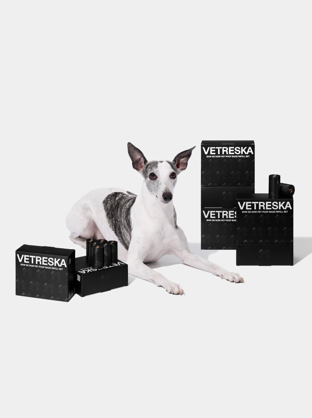 Bow De Noir Pet Poop Bags Refill Set (20 Rolls)