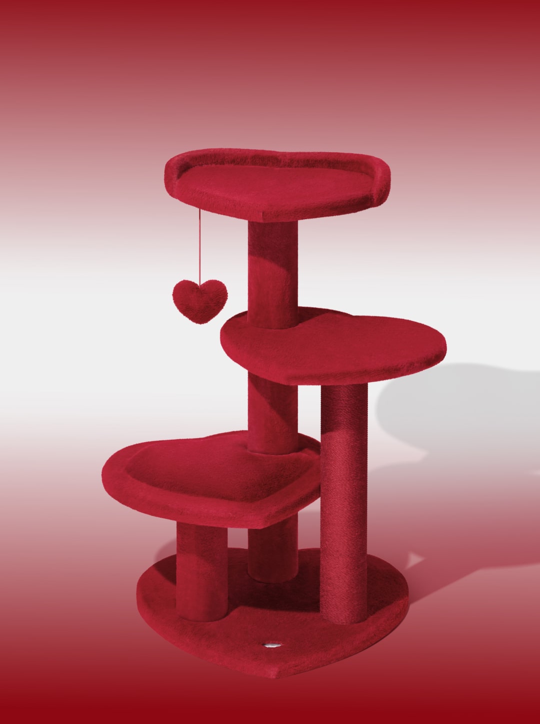 Heartpurrouge Cat Climber - 4 Platforms