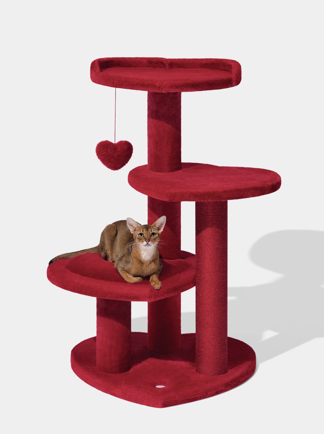 Heartpurrouge Cat Climber - 4 Platforms