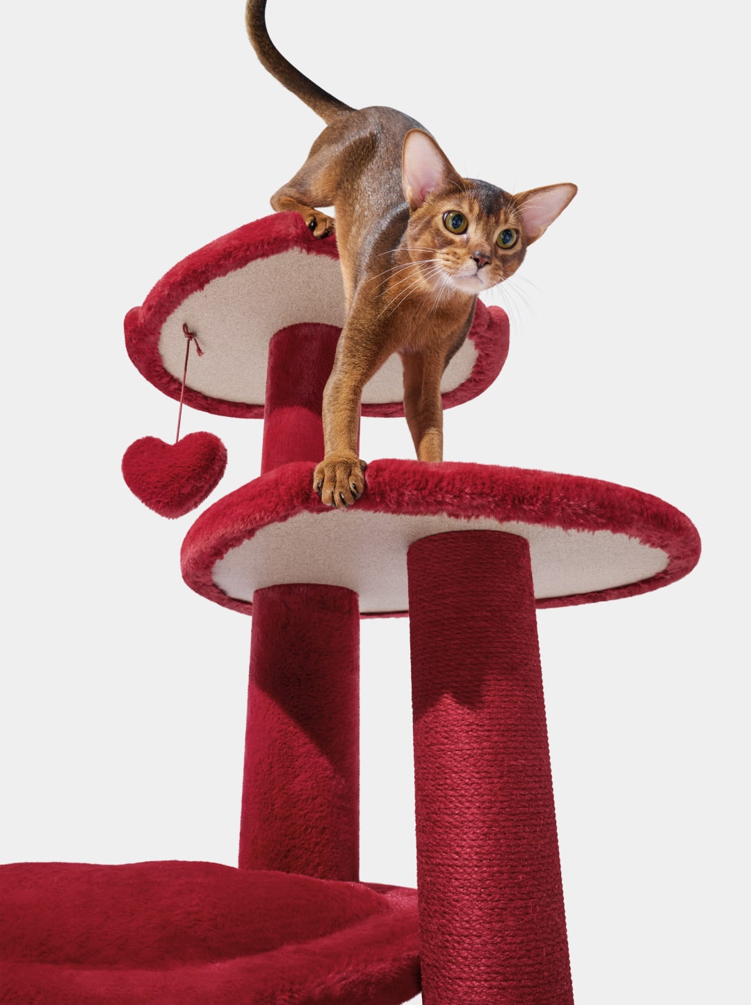 Heartpurrouge Cat Climber - 4 Platforms