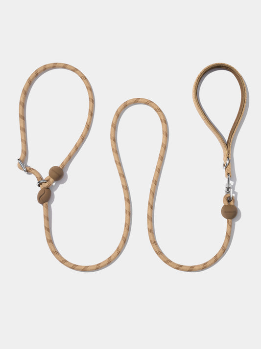 Connect Lite Rope Leash for Pets - Coffee