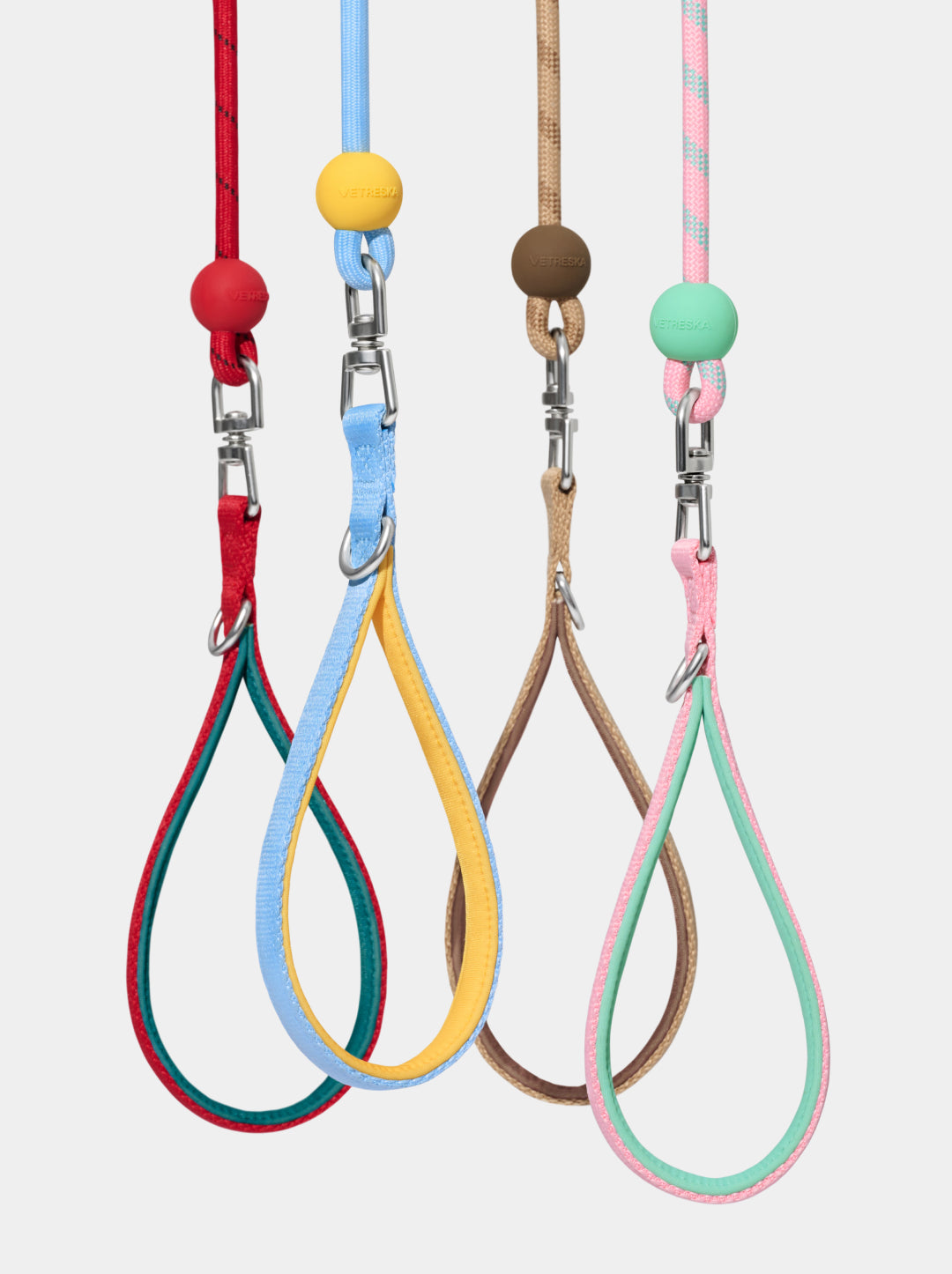 Connect Lite Rope Leash for Pets - Strawberry