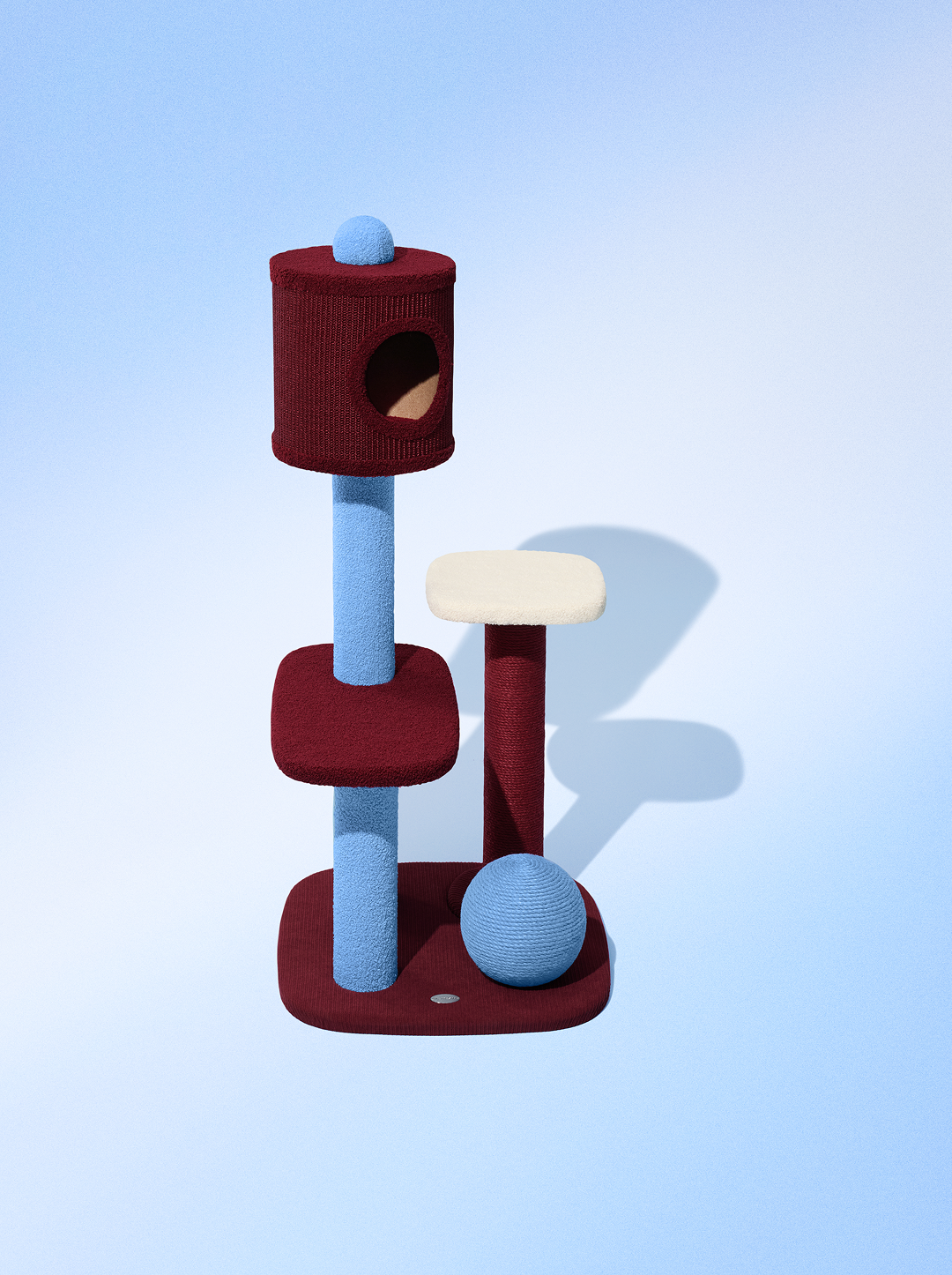 Mist and Merlot Cat Climber (Closed Top)