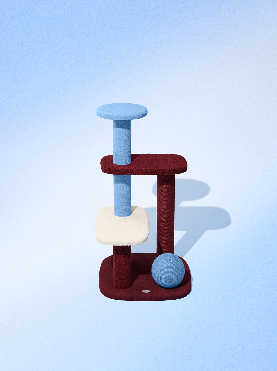 Mist and Merlot Cat Climber (Open Platform)