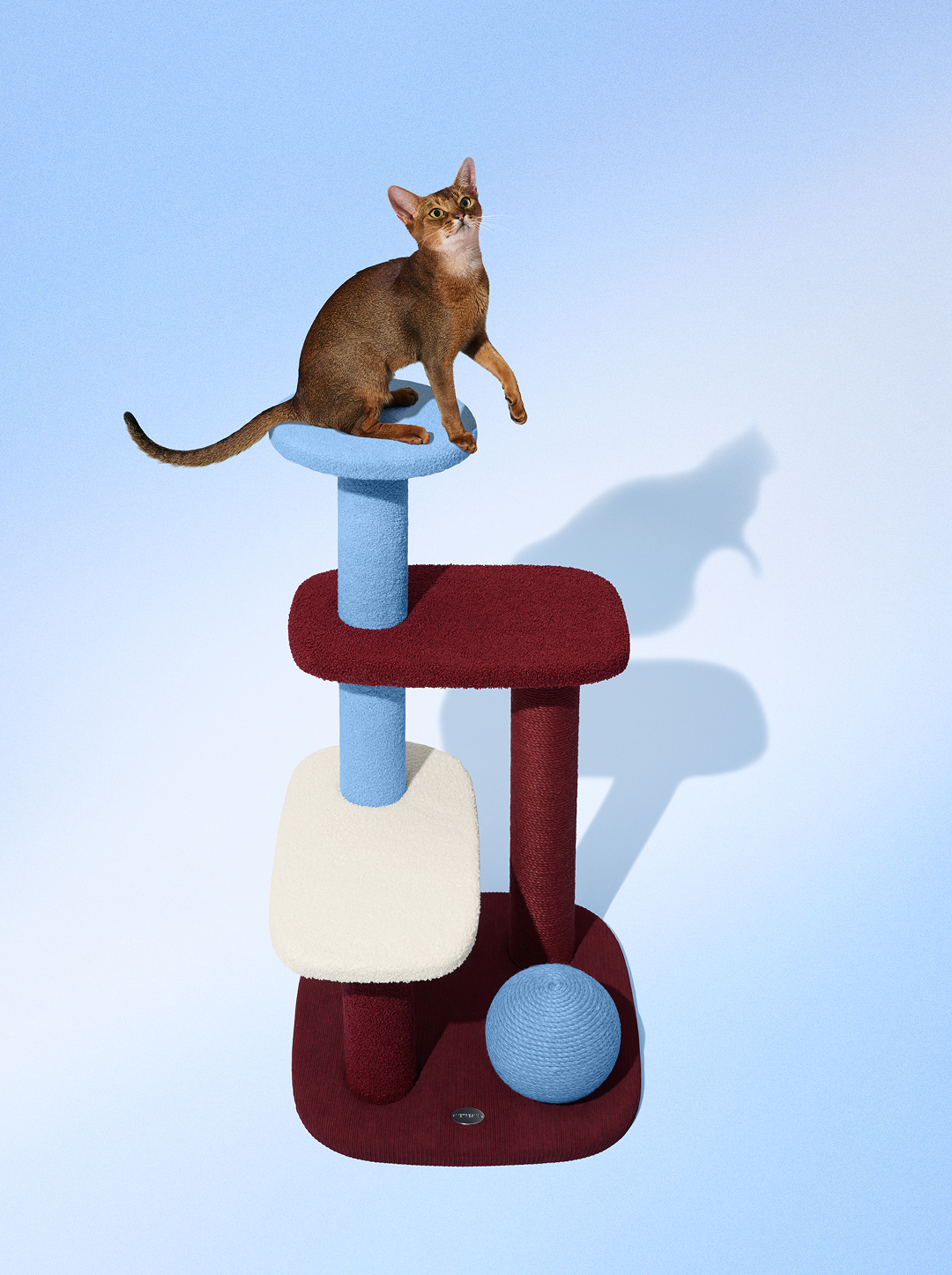 Mist and Merlot Cat Climber (Open Platform)