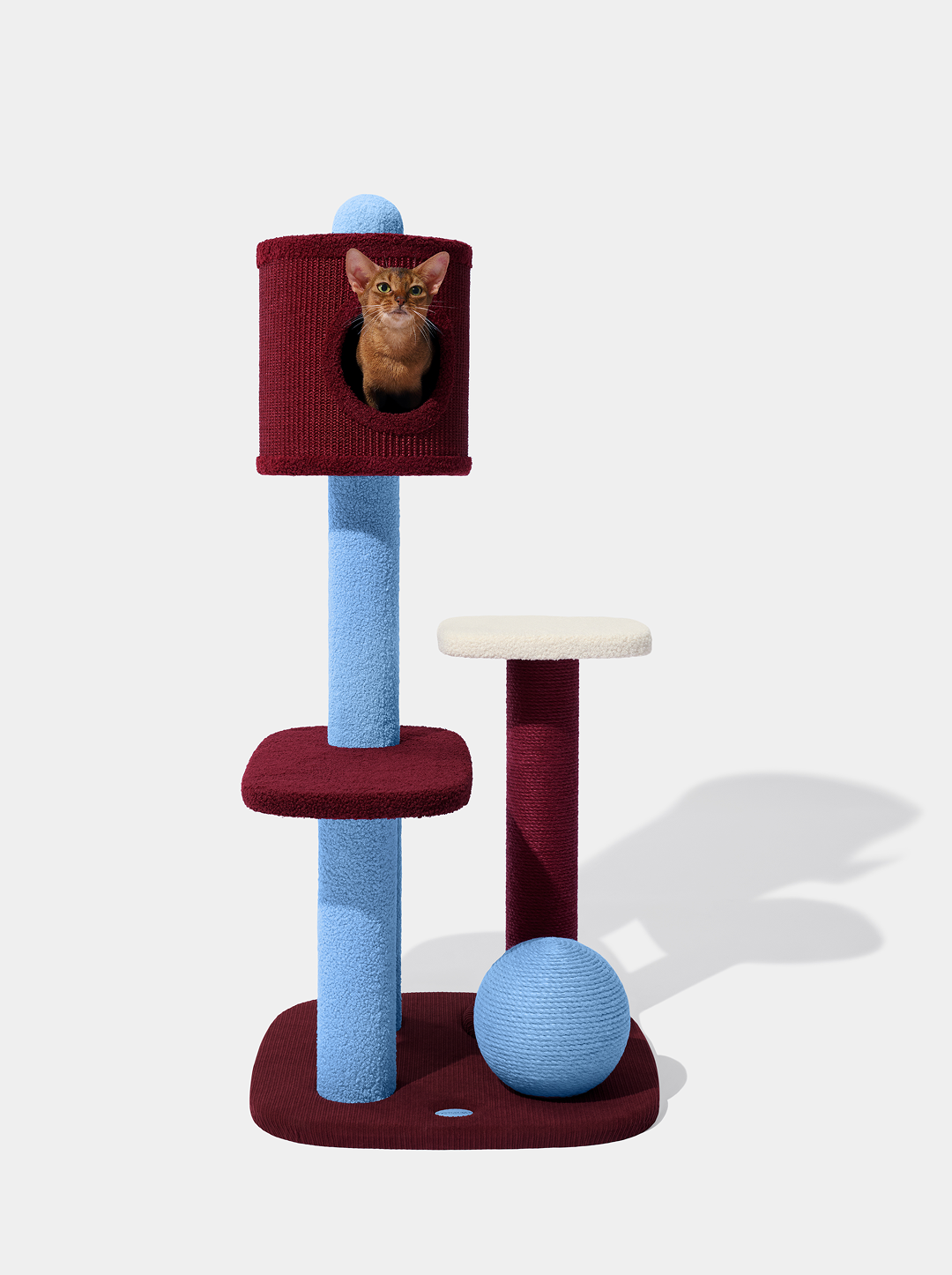 Mist and Merlot Cat Climber (Closed Top)