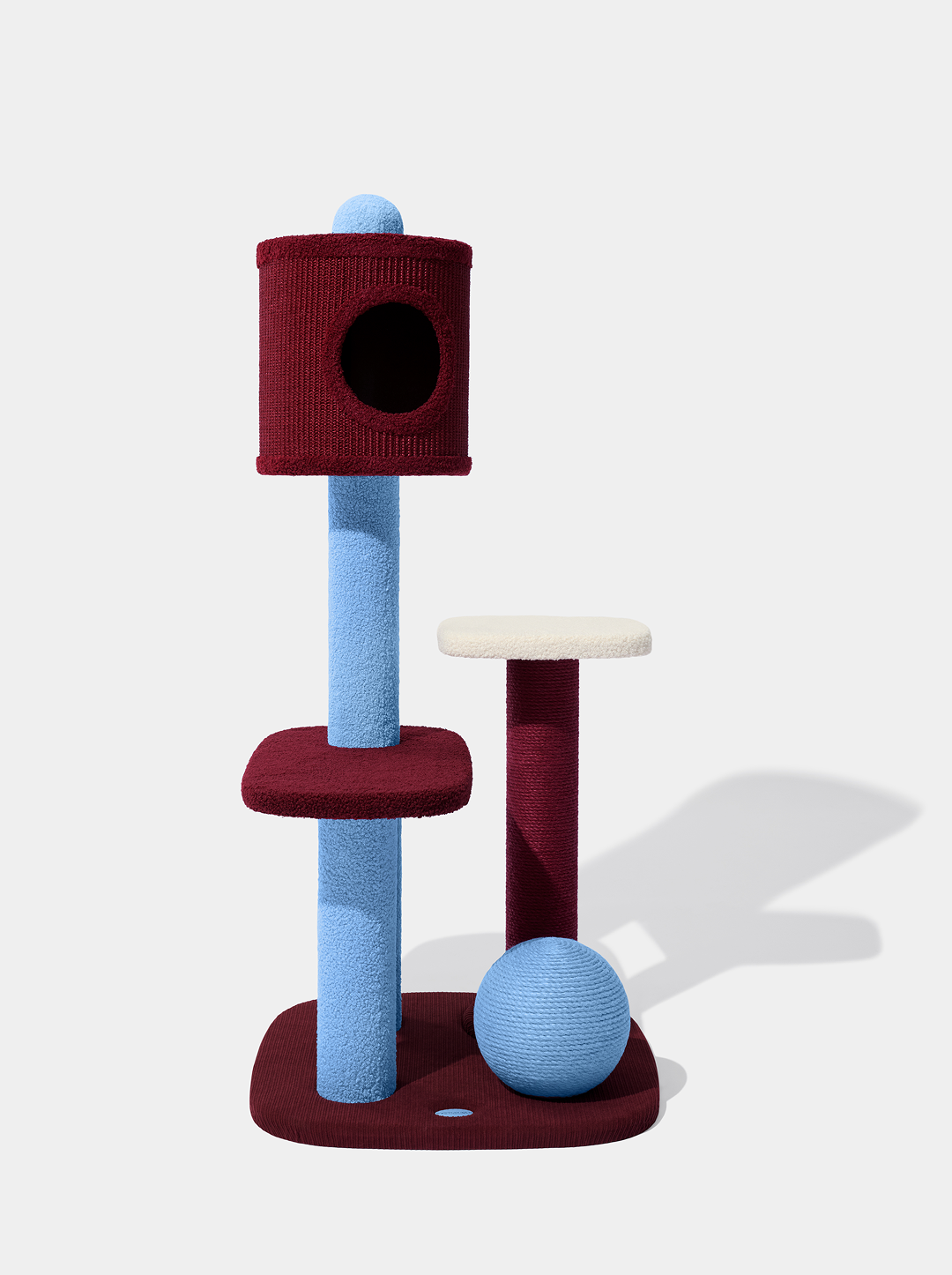 Mist and Merlot Cat Climber (Closed Top)