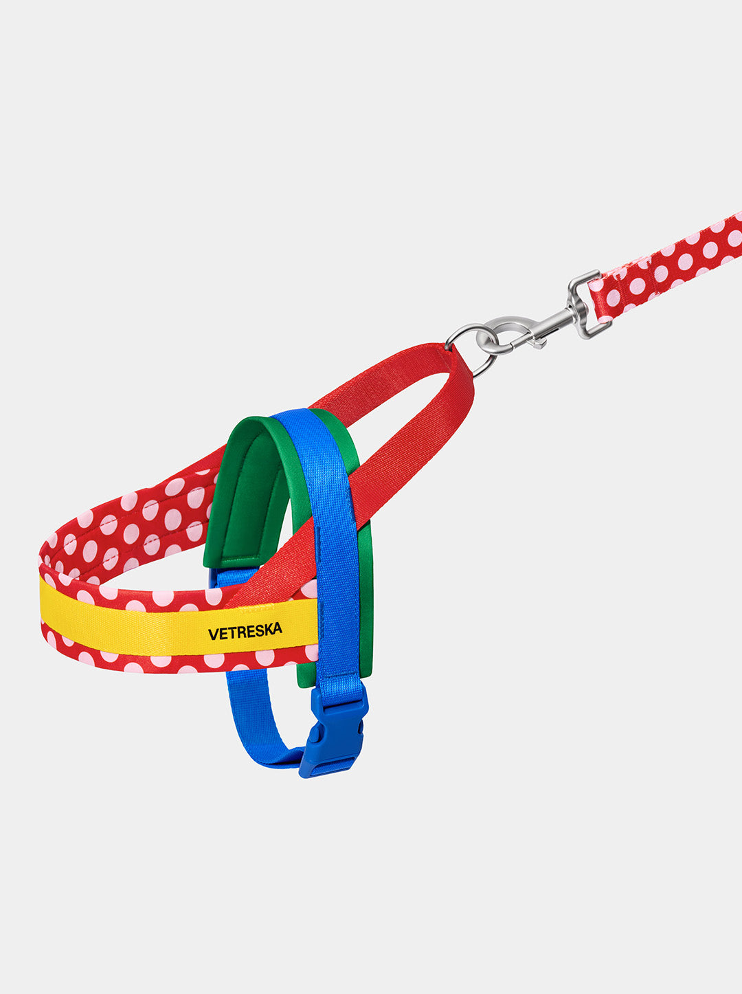 Chroma Pet Harness & Leash Set - Red