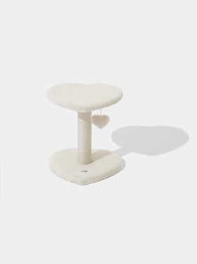 Hearts & Hues Cat Climber (Two Platforms) - Vanilla Cloud