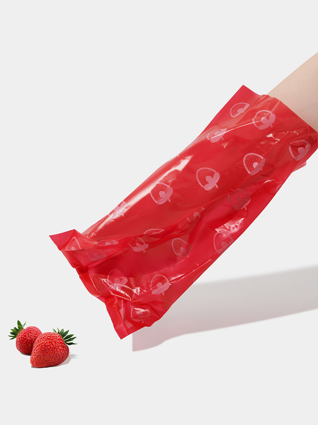 Strawberry Pet Poop Bags & Dispenser (1 Dispenser+1 Roll)