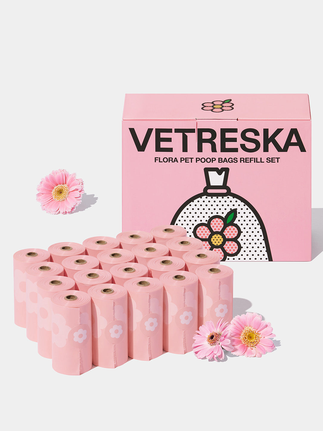 Flora Pet Poop Bags (20 Rolls)