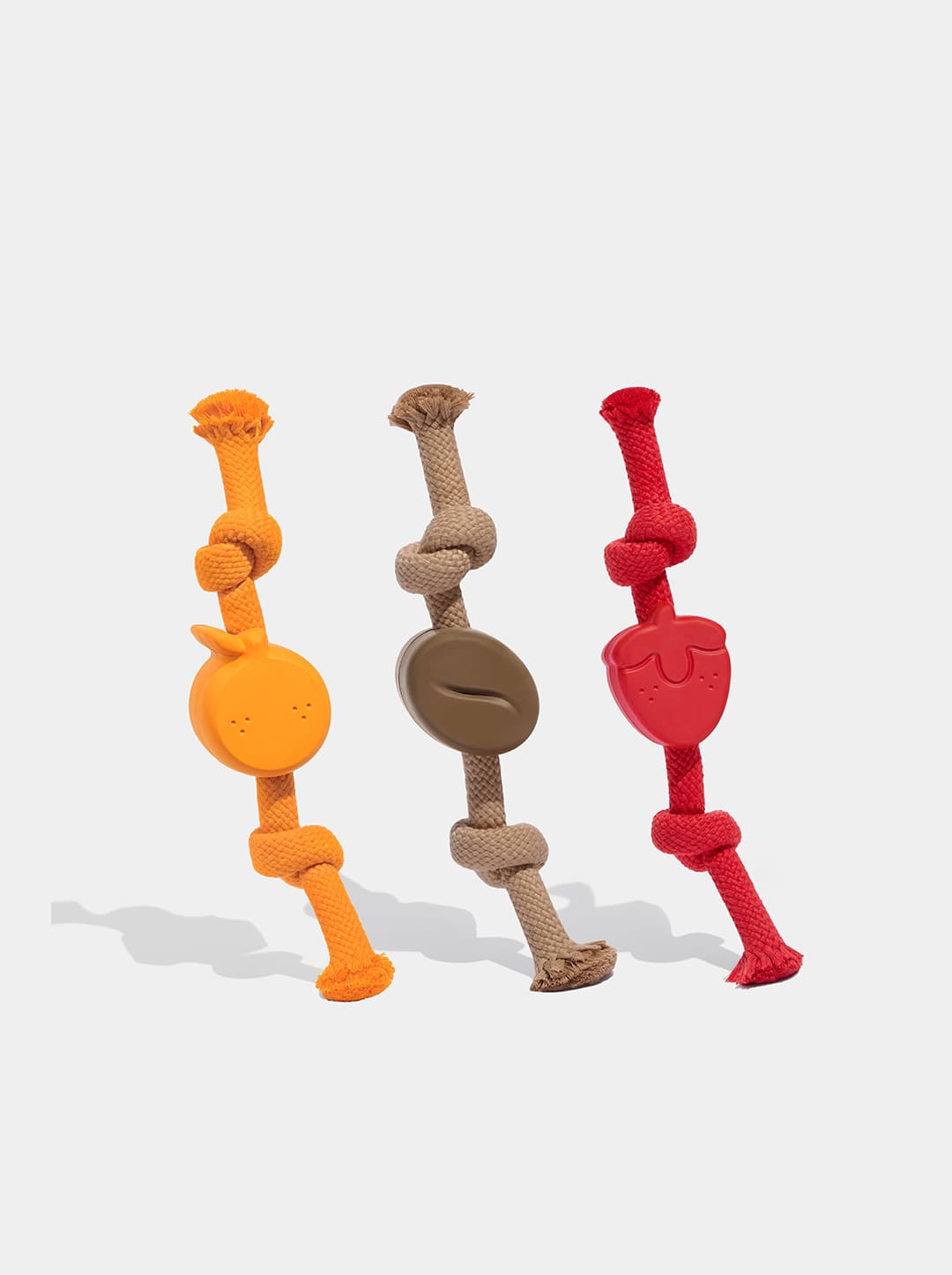Tangerine Playful Charm Knot Rope Toy