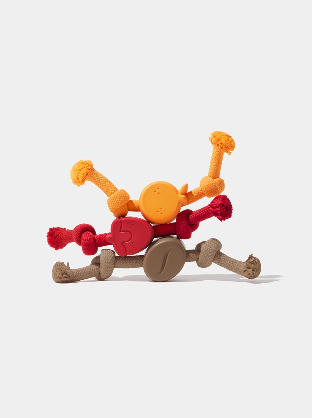 Tangerine Playful Charm Knot Rope Toy