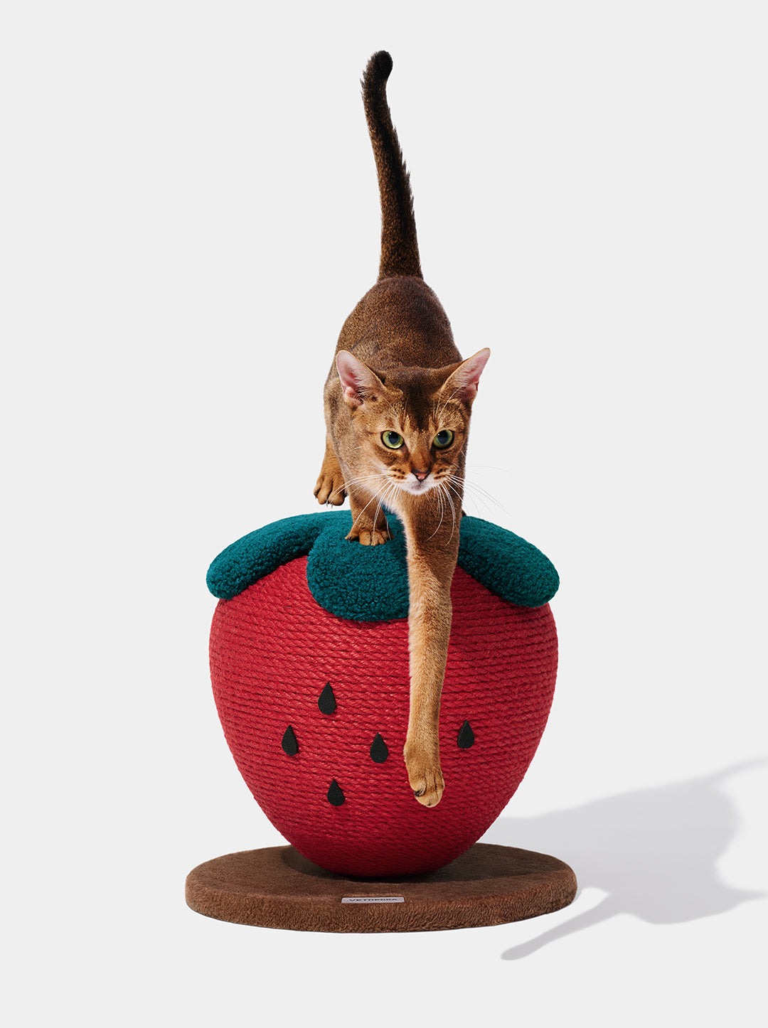 Strawberry Cat Scratching Ball