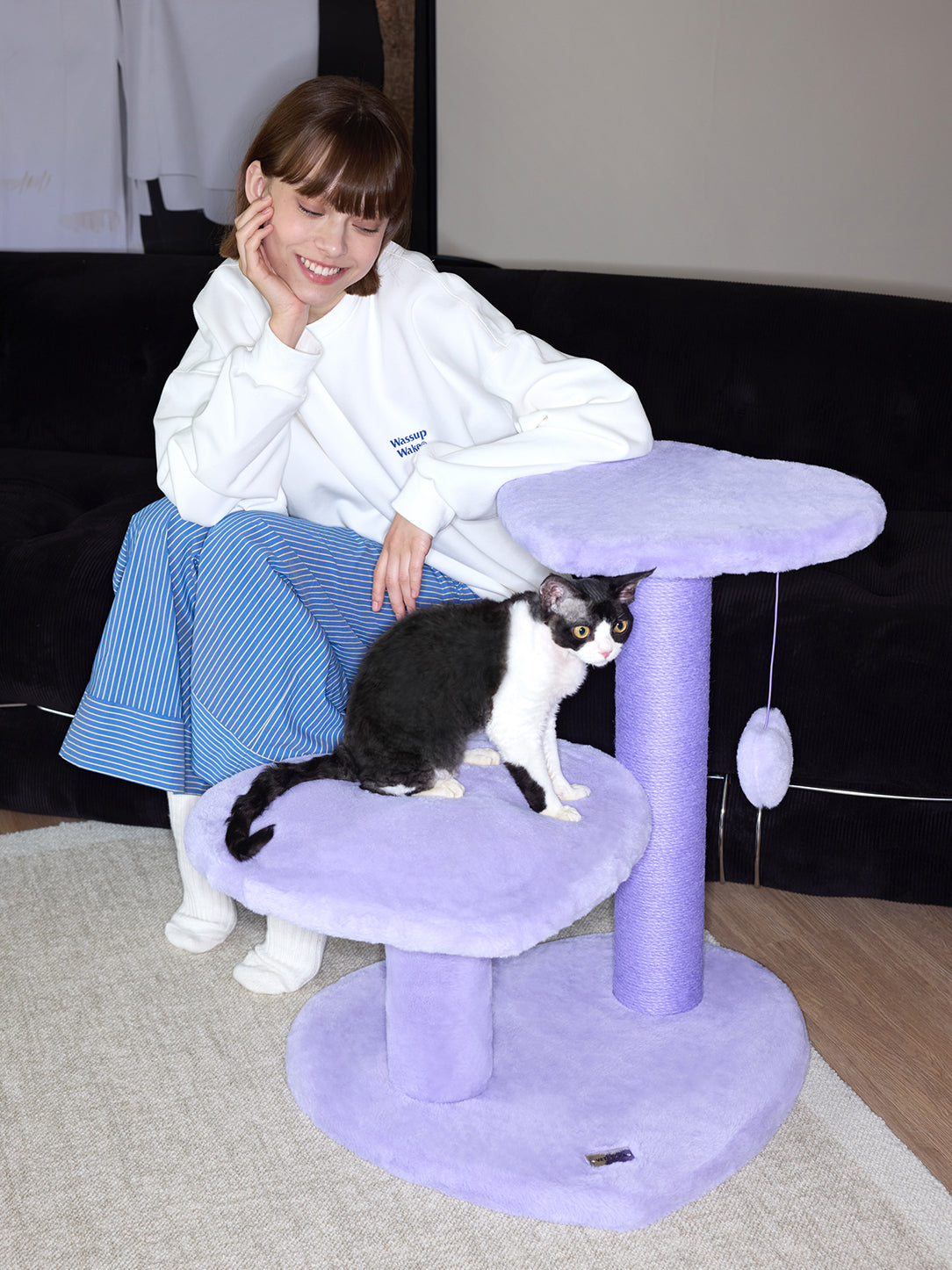 Y Heartpurrple Cat Climber - 3 Platforms