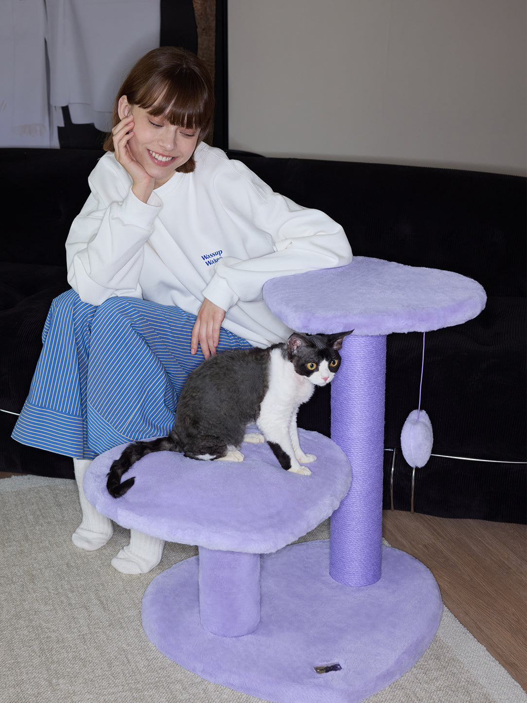 Y Heartpurrple Cat Climber - 4 Platforms