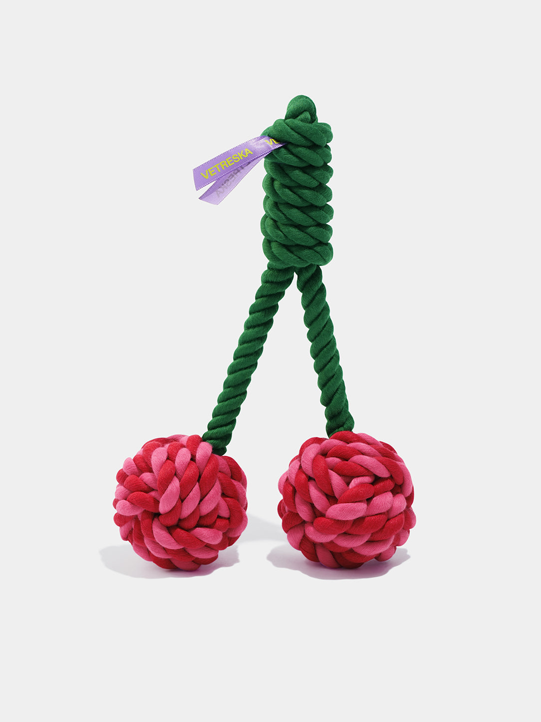 Cherry Knot Rope Toy